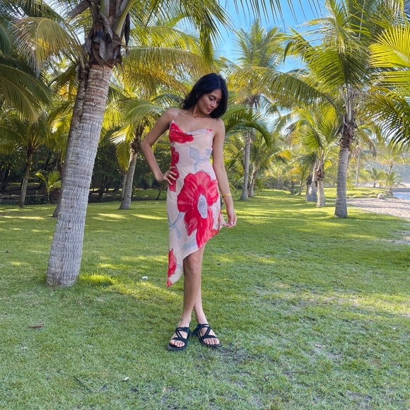 Vintage Victoria's Secret Silk Edition Floral Slip Dress size XS - Picture 5 of 5